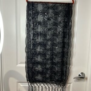 Sequence Shawl / Scarf. 62” Long . 24” Wide. GUC.
